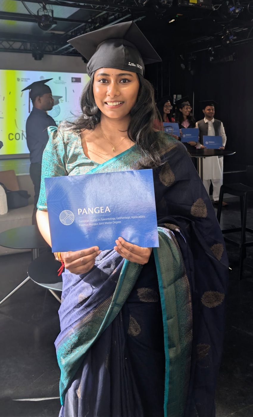 Gouri at her PANGEA Erasmus Mundus graduation
